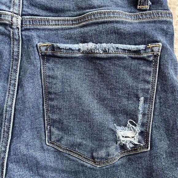 Flying Monkey Jean Shorts Frayed Hem Distressed Boho Womens Size‎ 26 Blue Denim - Picture 8 of 12